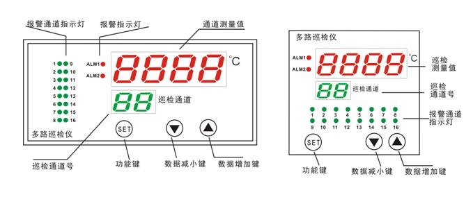 PT100多路巡检仪表