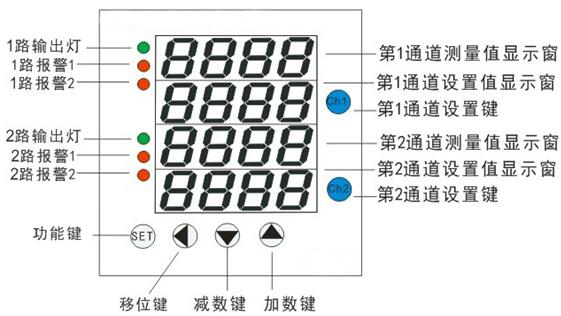 热电偶两通道智能温度控制器